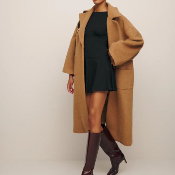 NWT Reformation Mayve Black Knit Dress - Picture 5 of 10